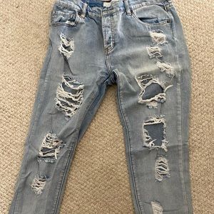 Brandy Melville Distressed Boyfriend Jeans